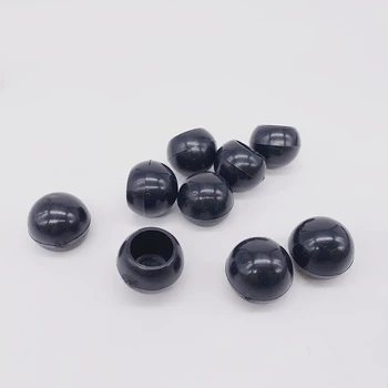 Для круглой стальной трубки диаметром 12,7 мм1/2 дюйма, крышки для ручек из ПВХ, пластиковой черной шаровой крышки, торцов торцевой трубки, вставки для защиты мебели