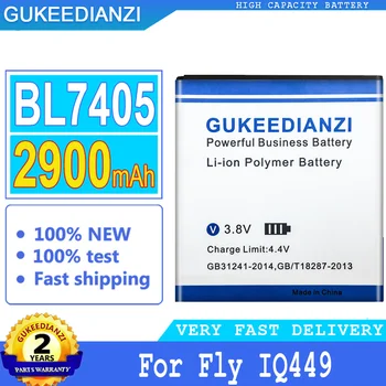 Новейшее Производство 2900 мАч Топовый Аккумулятор GUKEEDIANZI BL7405 Для Fly IQ449 IQ 449 BL7405 BL 7405 Big Power Bateria + Номер для отслеживания