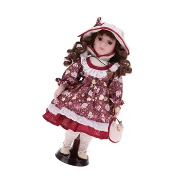 30 см Фарфоровая Девочка Кукла Фигурка Одежда Коллекционная