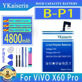YKaiserin 4800mAh Сменный аккумулятор B-P1 для аккумуляторов мобильных телефонов ViVO X60 Pro X60Pro