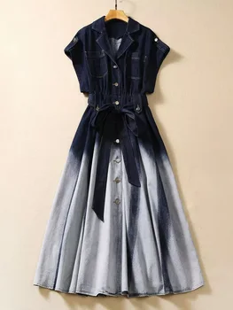 G08144 Высококачественное Новое Модное Женское весеннее платье 2023 года, Роскошное платье известного Бренда Европейского Дизайна в стиле вечеринки