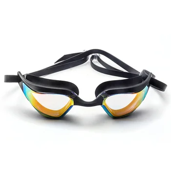 Плавательные очки для мужчин И женщин с защитой от запотевания, УФ, по рецепту, Водонепроницаемые Силиконовые Очки для бассейна с регулировкой, Взрослые, Детские Очки для дайвинга