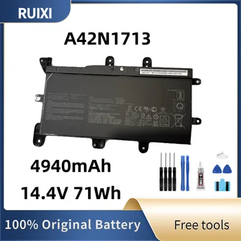 RUIXI Оригинальный Аккумулятор для Ноутбука 14,4 V 71Wh A42N1713 A42L85HA 0B110-00500000 A42L85HA для Ноутбука серии ROG G7A G7AI7700 G7AI7820 G7BI