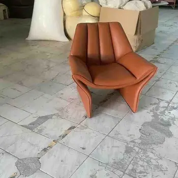 Скандинавское современное легкое роскошное дизайнерское кресло для отдыха из стекловолокна, гостиная, простая спальня, М-образное кресло для ленивого отдыха