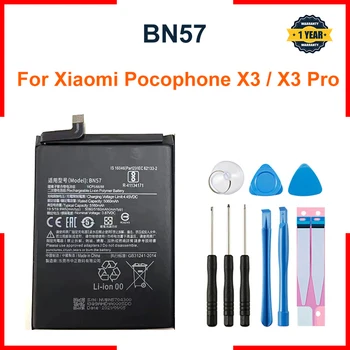 Для Xiao mi BN57 Аккумулятор для телефона емкостью 5060 мАч для Xiaomi Pocophone X3 Poco X3 Pro Сменные батарейки