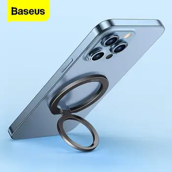 Магнитный Держатель Кольца Для Мобильного Телефона Baseus, Совместимый С Mag Safe, Съемная Подставка Для Захвата Мобильного Телефона Для iPhone 11 12Pro Max 13 Серии