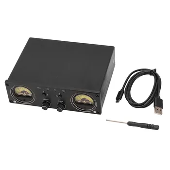Преобразователь аудиопереключателя из алюминиевого сплава с дисплеем на панели VU Meter DB Переключатель аудиосигнала в режиме AGC DB