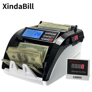Обнаружение счетчика денег XD-6800 Счетчики банкнот в долларах США и ЕВРО, УФ/МГ/ИК Детектор банкнот