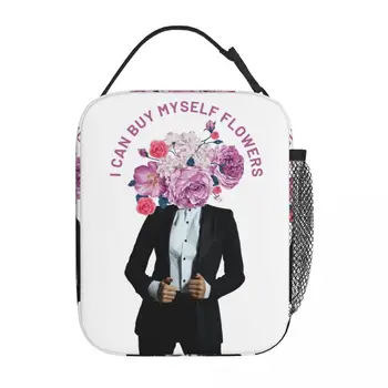 Цветы Майли Сайрус, я могу купить себе цветы, термоизолированная сумка для ланча, школьная переносная сумка для ланча, термоохладитель, ланч-бокс