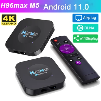 H96Max M5 Android 11 TV Box Медиаплеер 4K Ultra HD RK3528 Видео телеприставка 2.4G WiFi 2 ГБ ОПЕРАТИВНОЙ ПАМЯТИ DDR3 16 ГБ ROM Smart TV Box