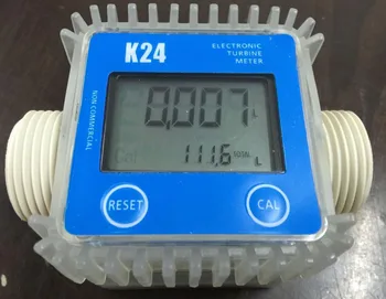 Цифровой Расходомер K24 Turbo Расходомер Дизельного Топлива Индикатор Расхода Воды Plomeria Переносной Турбинный Расходомер Caudalimetro Sensor