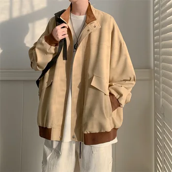 Весеннее и осеннее мужское пальто Модная уличная свободная куртка Tide Tool, повседневный красивый топ