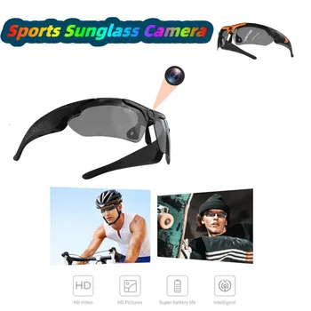 Очки для мини-камеры 1080P HD, экшн-видеокамеры для спорта на открытом воздухе, солнцезащитные очки, крошечный видеорегистратор для наблюдения за велосипедом, TF Body Cam