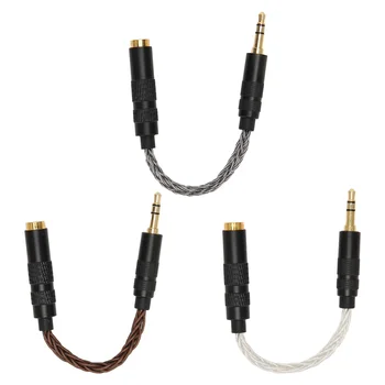 Портативный кабель-адаптер для наушников с позолоченными разъемами-удобный сбалансированный женский стереофонический преобразователь 4,4 мм в мужской 3,5 мм