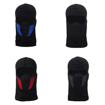 4 Предмета, велосипедная маска для всего лица, балаклава, Ветрозащитная лыжная маска, маска для лица с дыхательными отверстиями для взрослых