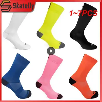 1~7 шт высокое качество профессиональный бренд спортивные носки дышащие дорожные велосипедные носки для мужчин и женщин Спорт на открытом воздухе гонки Велоспорт
