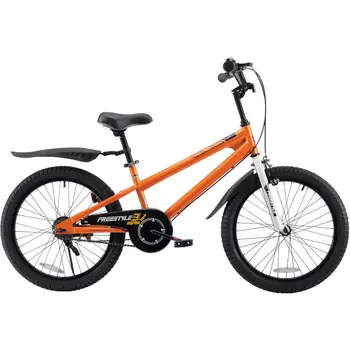 Велосипед Легкий Портативный Прочный Безопасный велосипед для верховой езды Премиум-класса, легкий 20-дюймовый Оранжевый детский велосипед для безопасной и переносимой езды.