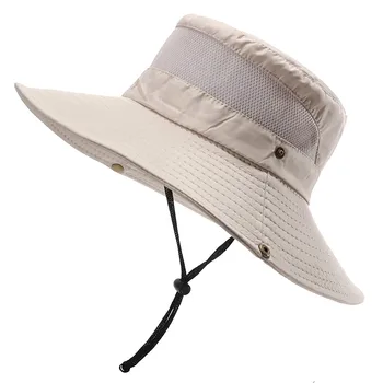 Мужская солнцезащитная шляпа с широкими полями, складная шляпа Boonie