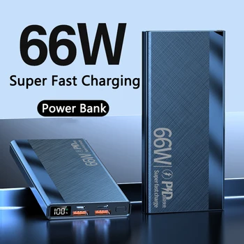 30000 мАч Power Bank 66 Вт Сверхбыстрая зарядка PD 20 Вт Внешнее зарядное устройство Powerbank для iPhone 13 14 Huawei Xiaomi Samsung