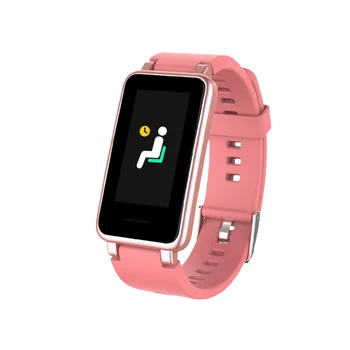 Смарт-браслет C2 Мужские спортивные часы Здоровье Пульсометр Фитнес-трекер Шагомер Женский браслет для IOS Android (розовый)