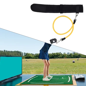 Тренировочный канат для гольфа с регулируемым черным вспомогательным устройством для повышения точности и контроля ГРЕБКА