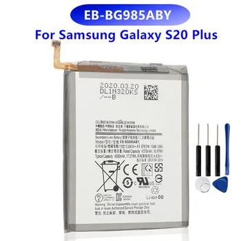 Оригинальный сменный аккумулятор EB-BG985ABY для Samsung Galaxy S20 + S20Plus, аутентичный аккумулятор для телефона 4500 мАч + бесплатные инструменты