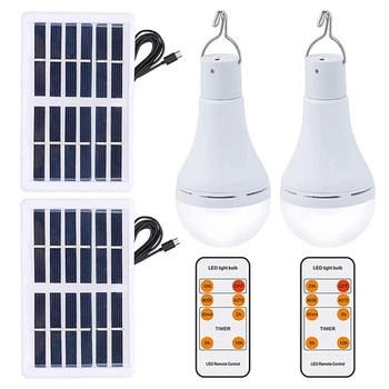 1 комплект светодиодных солнечных ламп Кемпинг Солнечная палатка лампа + пульт дистанционного управления для внутреннего наружного