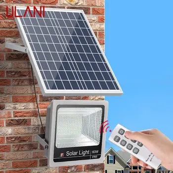 Солнечный прожектор ULANI Уличный фонарь с дистанционным управлением Водонепроницаемый IP65 Светодиодный наружный светильник для балкона в саду