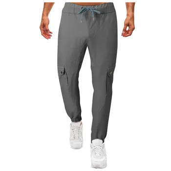 Спортивные брюки для бега, летние мужские дышащие тренировочные Спортивные тренировочные штаны с карманами, мужские джоггеры для бега трусцой, спортивные брюки