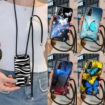 Ремешок Шнур Цепочка ожерелье ремешок чехол для HTC U23 Pro U20 5G чехлы для телефонов Цветочная обложка