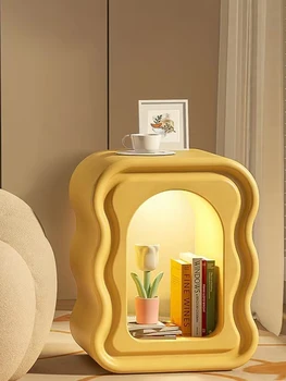 Мультяшный журнальный столик диван в гостиной Приставной столик Мебель для дома Прикроватная тумбочка в скандинавском стиле Современное оформление шкафа для хранения