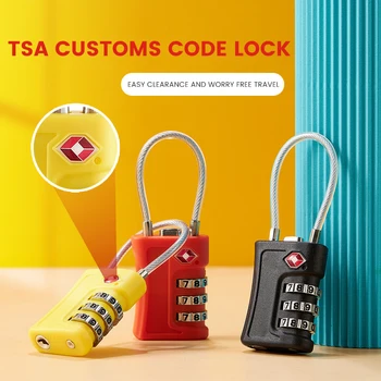 Новая таможня TSA, красочный кодовый замок для багажа, сменяемый пароль, замок с контрастным цветовым дизайном, Навесной замок для шкафчика