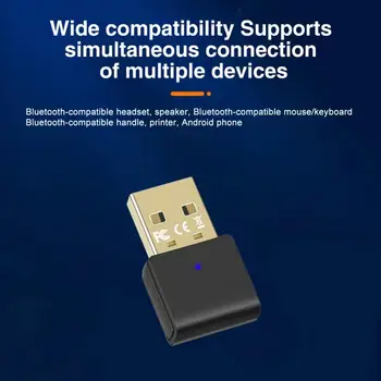 Прочный Мини-адаптер Двухканальный Мини-Приемник ATS2851 Mini Bluetooth-совместимый Адаптер 5.3 USB Для передачи сигнала