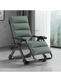 Шезлонг на балконе, стул для сна для домашнего отдыха, складной стул для офиса, пляжный стул с одинарной спинкой, портативный