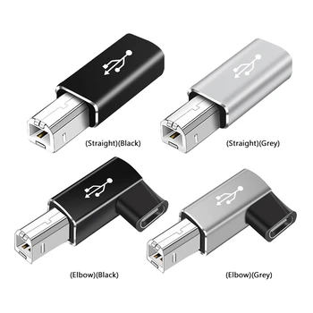 Переходник USB Type C на USB B для сканера, преобразователя принтера, адаптера для передачи данных для MIDI-контроллера, клавиатуры.