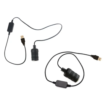 Адаптер USB на 12 В постоянного тока, разъем USB A для автомобильного прикуривателя на 12 В, женский преобразователь мощности (максимальная мощность 12 В 1A)