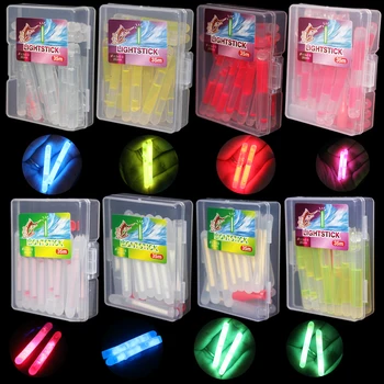 4x4.5mm 10/20 шт./ пакет Упакованные Светлячки для Рыбалки Поплавок Флуоресцентный Световой Стержень Light Night Float Rod Lights Dark Glow Stick Pesca