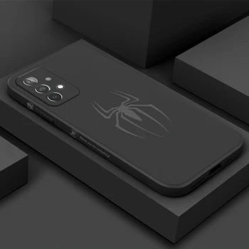Силиконовый Матовый Чехол Для телефона Samsung Galaxy A14 A34 A54 A52 A52S 5G A13 4G A23 A33 A53 A73 A32 A72 с изображением Летучих мышей-Пауков, Противоударный Чехол
