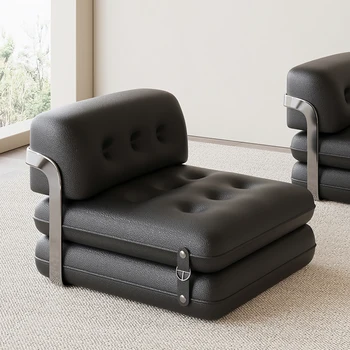 Мебель Черный Односпальный диван, Кресло для отдыха в гостиной, Кресло для спальни, Раскладная кровать двойного назначения, Акцентное кресло