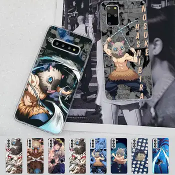 Аниме Demon Slayer Хашибира Иносуке Чехол для телефона Samsung S21 A10 для Redmi Note 7 9 для Huawei P30Pro Honor 8X 10i Чехол