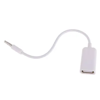 Разъем USB для подключения к разъему AUX 3,5 мм аудио конвертер адаптер кабель для передачи данных.