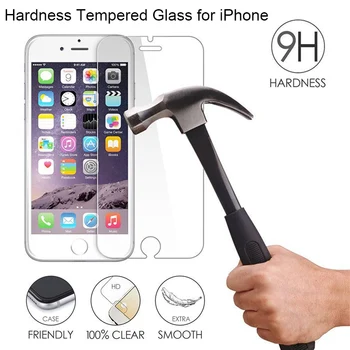 Защитное стекло для iPhone X 5 5S SE 4 4S Закаленное стекло для iPhone 11 Pro 8 6 6s Plus Прозрачное твердое стекло на iPhone 7 Plus