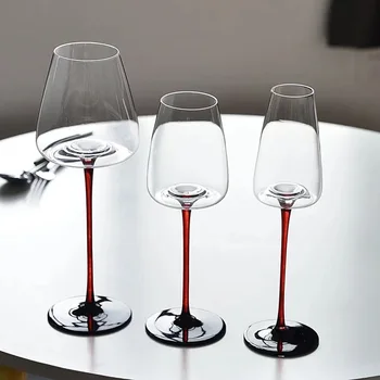 Высококачественный роскошный черный галстук, Бордовый бокал для красного вина, бокал для шампанского, бокалы для напитков, бокал для алкоголя, бокалы для вина, рюмки для шота
