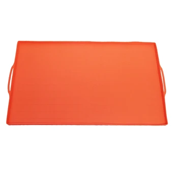 Цельнокроеный силиконовый коврик для сковородки Blackstone 36-дюймовый Коврик для сковородки Всесезонная Поверхность для приготовления пищи Защитное покрытие Оранжевого цвета
