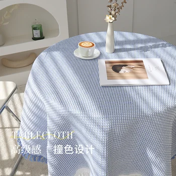 Французская скатерть с чувством атмосферы, скатерть из хлопка и льна, прямоугольный чайный столик, легкая роскошная скатерть