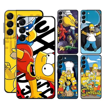 Мягкий матовый Чехол для телефона The Simpsons Animation из ТПУ Samsung Galaxy A22 S20 A32 S22 S21 Note 20 Ultra 10 Plus 8 9 A72 5G Чехол