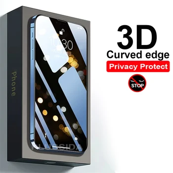 Частное Закаленное Стекло Для iPhone 14 Pro Max 14Pro Protector Для iPhone 15 12 11 13Pro Max Glass Film Screen Protector Glass Новое
