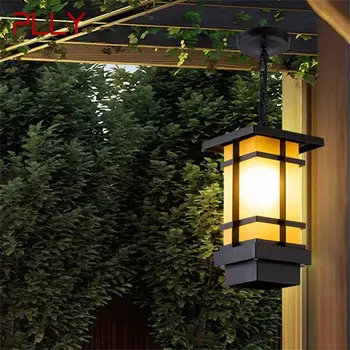 Классический подвесной светильник Открытый Ретро светодиодный светильник Водонепроницаемый для украшения коридора дома