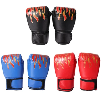 мужские и женские перчатки для кикбоксинга из искусственной кожи для тренировок по каратэ Муай Тай ММА Санда