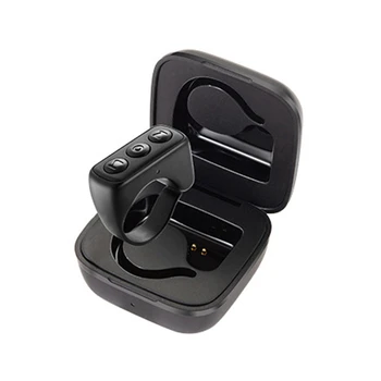 Мобильный телефон Bluetooth для дистанционного управления, перелистывающий видео-селфи контроллер кончиками пальцев (черный)